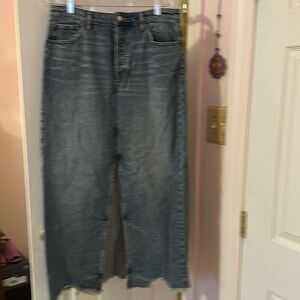 FreePeople denim maxi skirt size 31